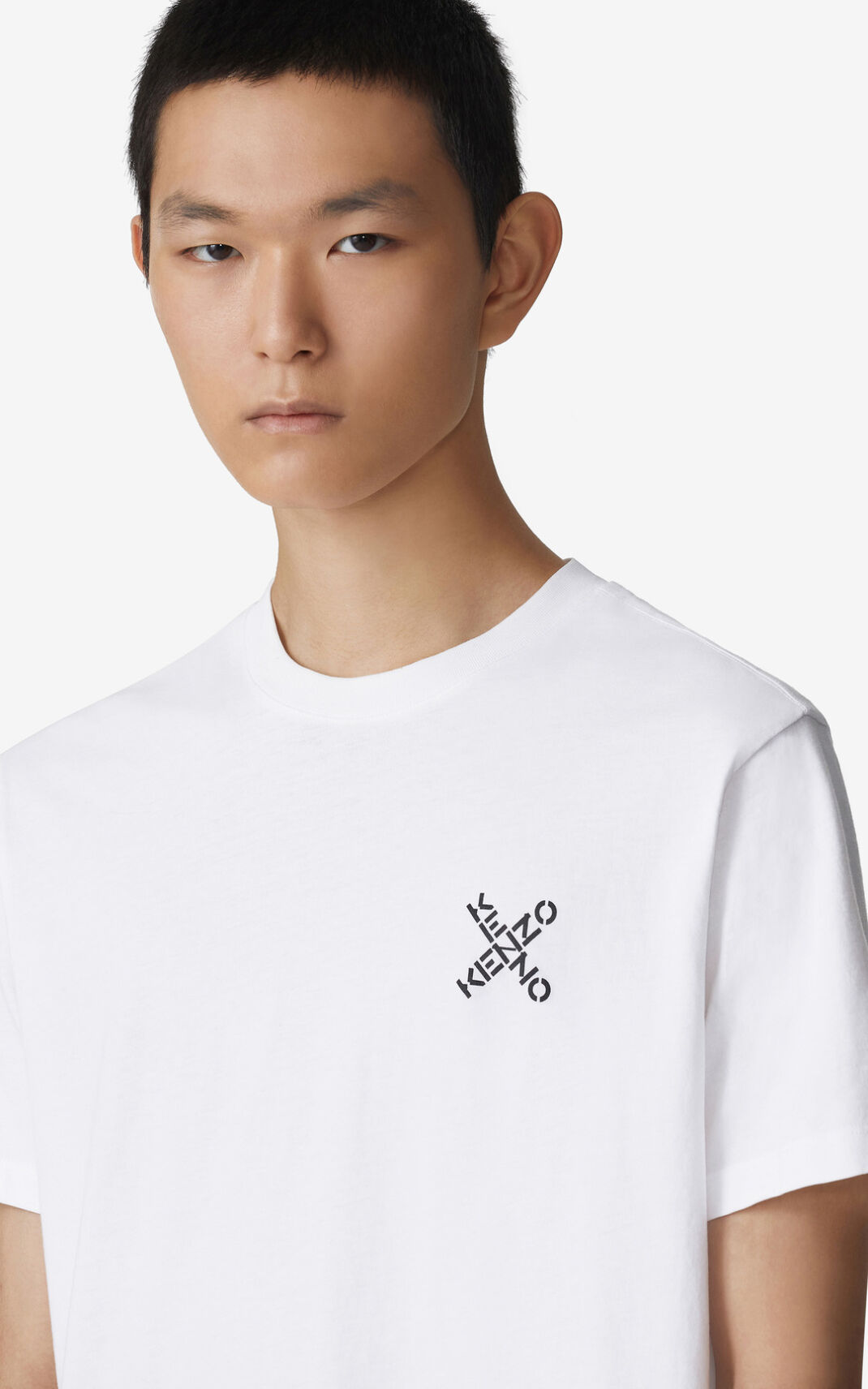 Kenzo Sport Little X Camisetas Hombre Blancas | 1650984-MW